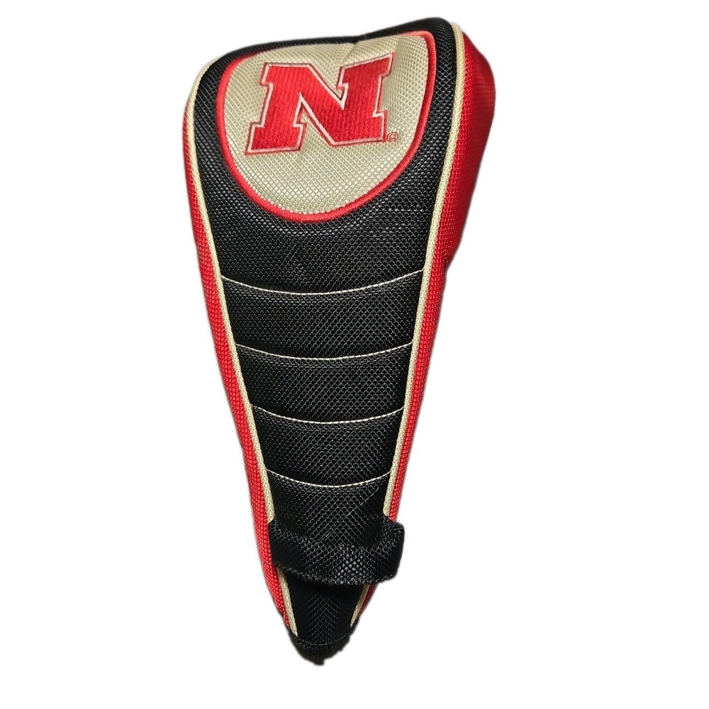 Nebraska Cornhuskers Golf Driver Headcover #1 Oversized Zipper Red Black NCAA